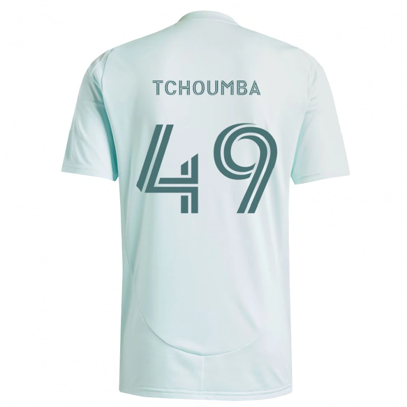 Danxen Dame Nathan Tchoumba #49 Hvit Lys Grønn Bortetrøye Drakt Trøye 2026/27 Skjorter T-Skjorte
