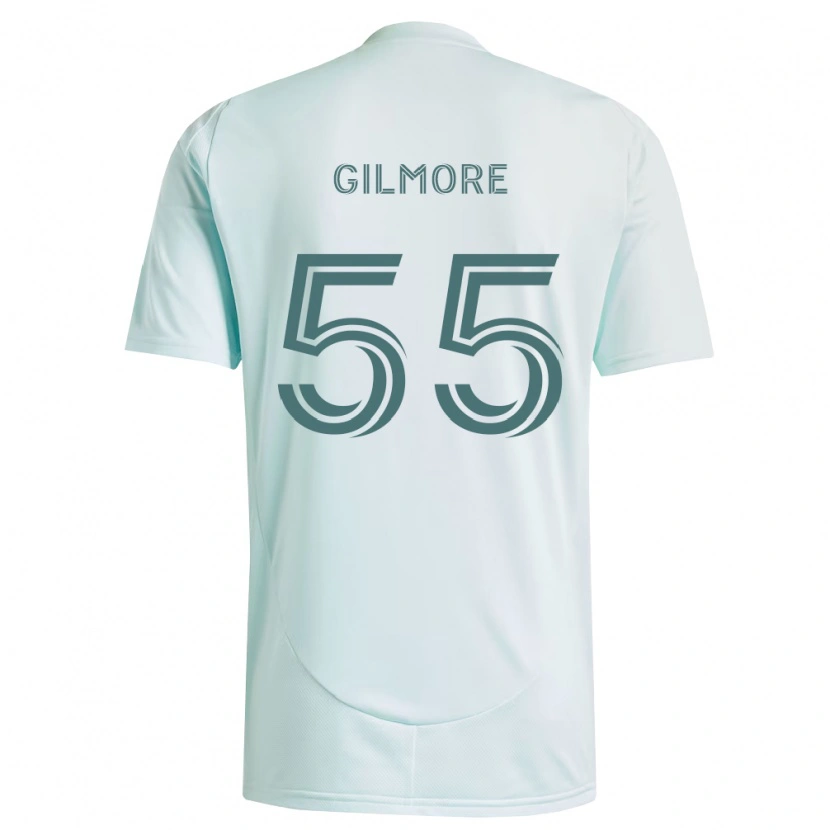 Danxen Dame Grant Gilmore #55 Hvit Lys Grønn Bortetrøye Drakt Trøye 2026/27 Skjorter T-Skjorte