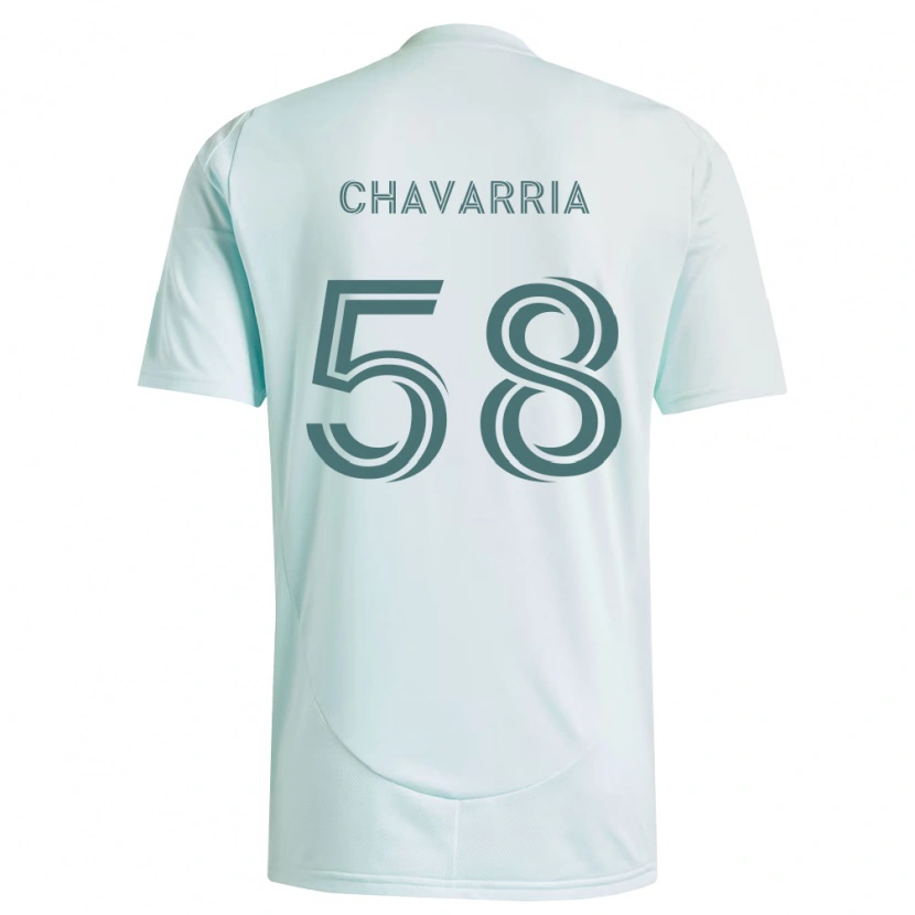 Danxen Dame Keith Chavarria #58 Hvit Lys Grønn Bortetrøye Drakt Trøye 2026/27 Skjorter T-Skjorte