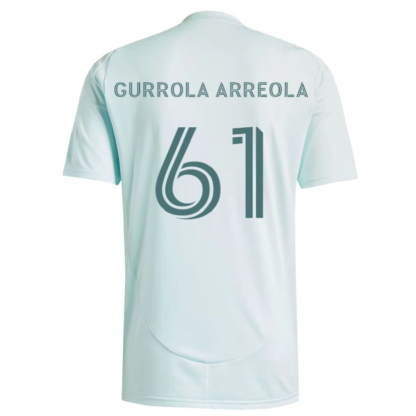 Danxen Dame Diego Gurrola Arreola #61 Hvit Lys Grønn Bortetrøye Drakt Trøye 2026/27 Skjorter T-Skjorte