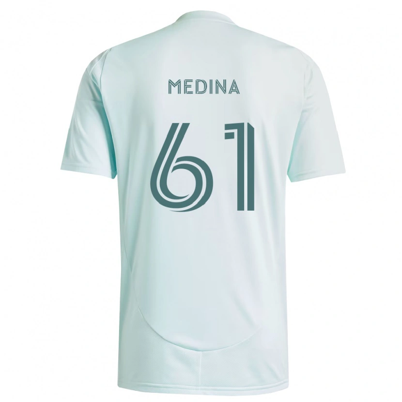 Danxen Dame Leonardo Medina #61 Hvit Lys Grønn Bortetrøye Drakt Trøye 2026/27 Skjorter T-Skjorte