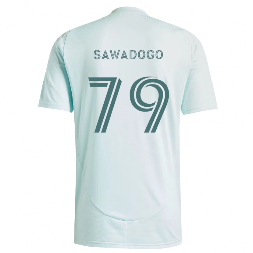 Danxen Dame Kamal Sawadogo #79 Hvit Lys Grønn Bortetrøye Drakt Trøye 2026/27 Skjorter T-Skjorte