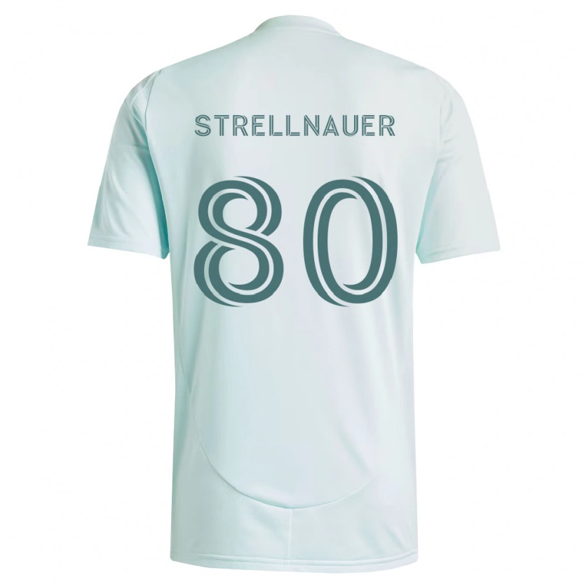 Danxen Dame Noah Strellnauer #80 Hvit Lys Grønn Bortetrøye Drakt Trøye 2026/27 Skjorter T-Skjorte