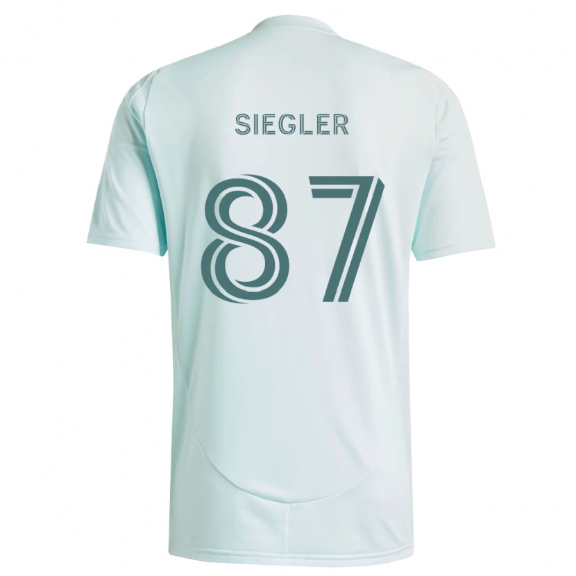 Danxen Dame Sebastian Siegler #87 Hvit Lys Grønn Bortetrøye Drakt Trøye 2026/27 Skjorter T-Skjorte