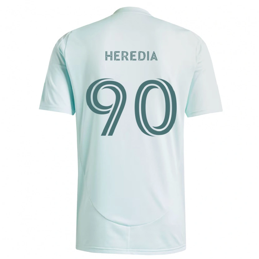 Danxen Dame Edgar Heredia #90 Hvit Lys Grønn Bortetrøye Drakt Trøye 2026/27 Skjorter T-Skjorte