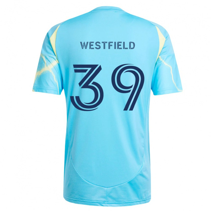 Danxen Dame Frankie Westfield #39 Lyseblå Svart Lysegul Bortetrøye Drakt Trøye 2026/27 Skjorter T-Skjorte