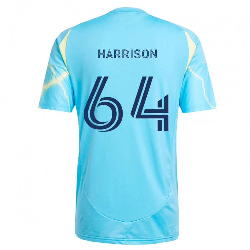 Danxen Dame Joshua Harrison #64 Lyseblå Svart Lysegul Bortetrøye Drakt Trøye 2026/27 Skjorter T-Skjorte