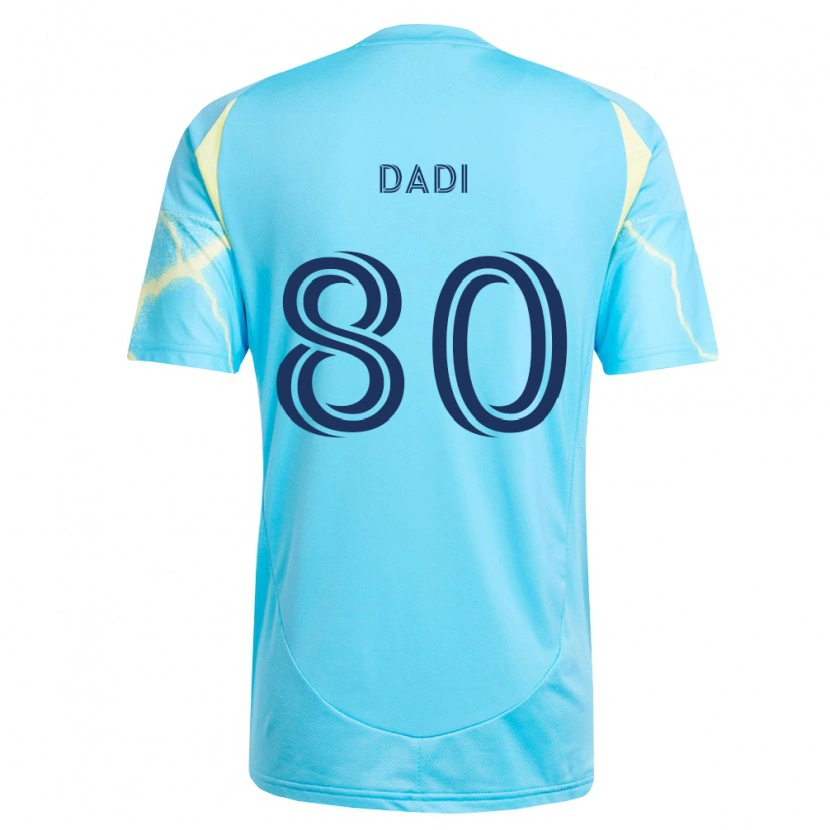 Danxen Dame Paco Dadi #80 Lyseblå Svart Lysegul Bortetrøye Drakt Trøye 2026/27 Skjorter T-Skjorte