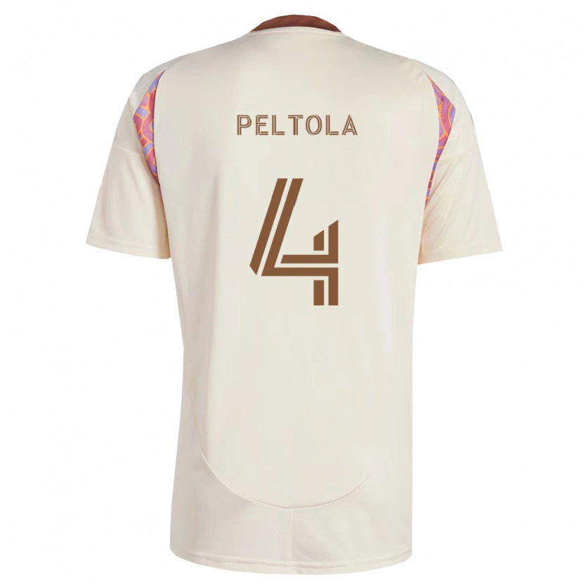 Danxen Dame Matti Peltola #4 Off-White Rosa Bortetrøye Drakt Trøye 2026/27 Skjorter T-Skjorte