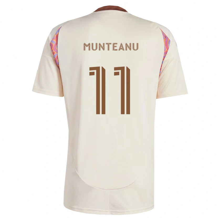 Danxen Dame Louis Munteanu #11 Off-White Rosa Bortetrøye Drakt Trøye 2026/27 Skjorter T-Skjorte