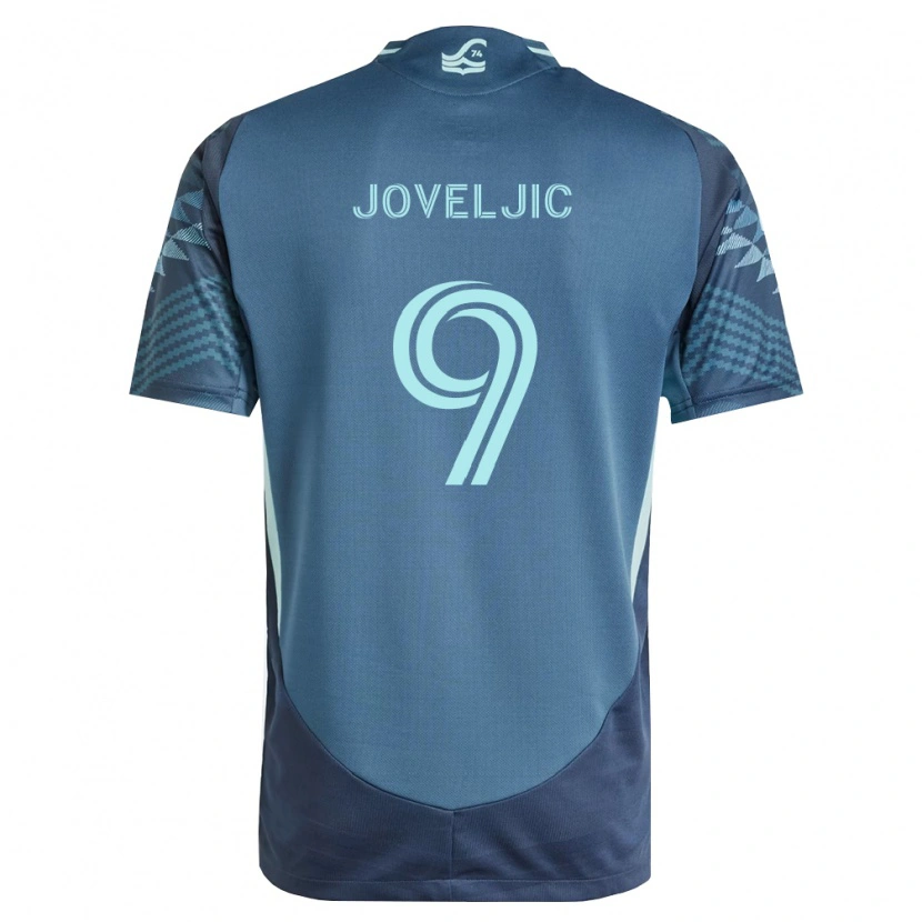 Danxen Dame Dejan Joveljić #9 Marineblå Grønn Bortetrøye Drakt Trøye 2026/27 Skjorter T-Skjorte