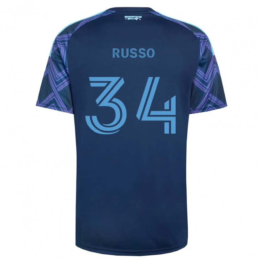Danxen Dame Daniel Russo #34 Kongelig Blå Lilla Bortetrøye Drakt Trøye 2026/27 Skjorter T-Skjorte