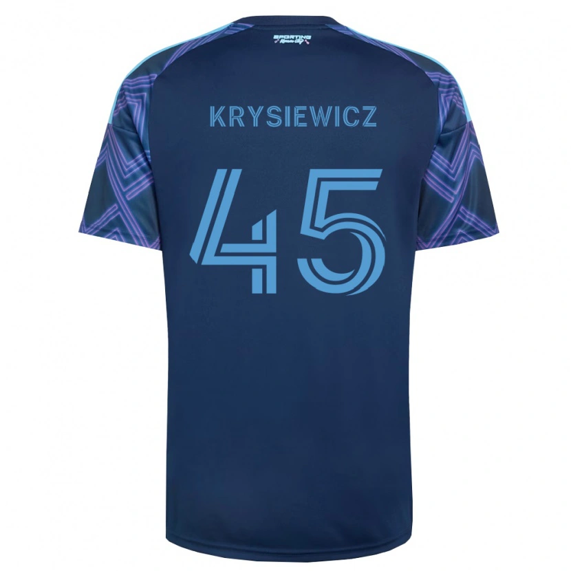 Danxen Dame Brady Krysiewicz #45 Kongelig Blå Lilla Bortetrøye Drakt Trøye 2026/27 Skjorter T-Skjorte