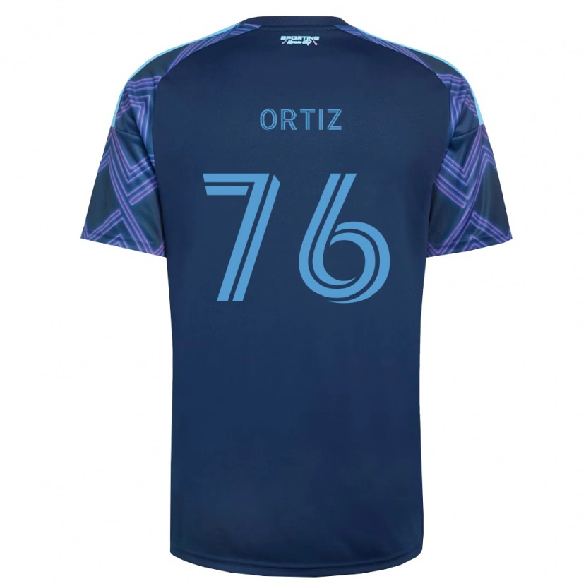 Danxen Dame Johann Ortiz #76 Kongelig Blå Lilla Bortetrøye Drakt Trøye 2026/27 Skjorter T-Skjorte