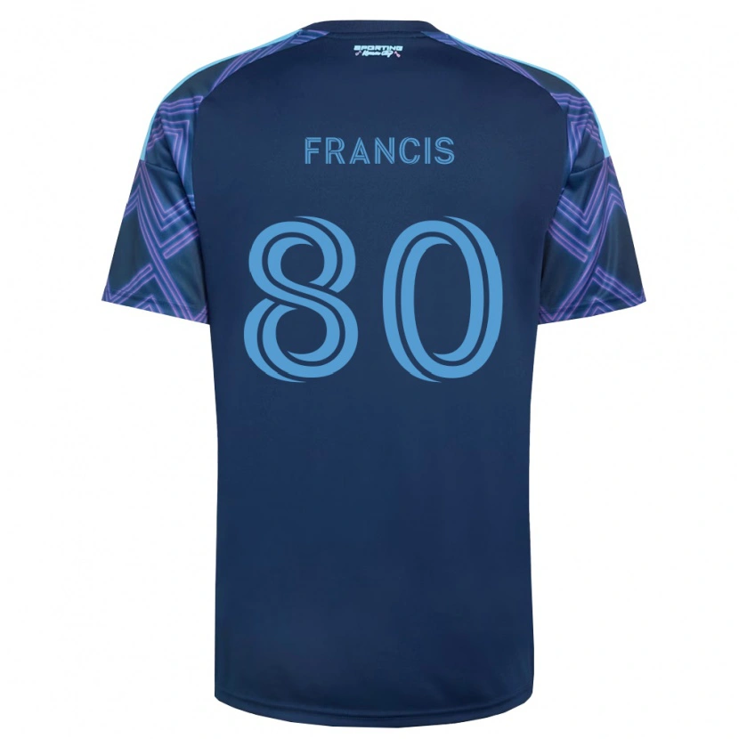 Danxen Dame Makhi Francis #80 Kongelig Blå Lilla Bortetrøye Drakt Trøye 2026/27 Skjorter T-Skjorte