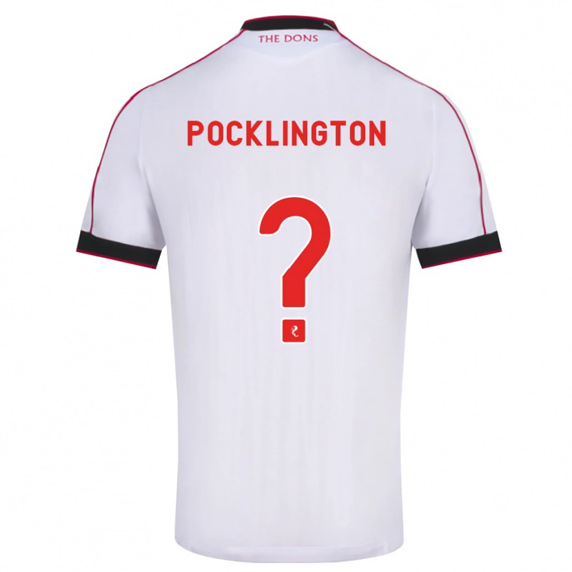 Danxen Dame Max Pocklington #0 Svart Rød Hvit Bortetrøye Drakt Trøye 2026/27 Skjorter T-Skjorte