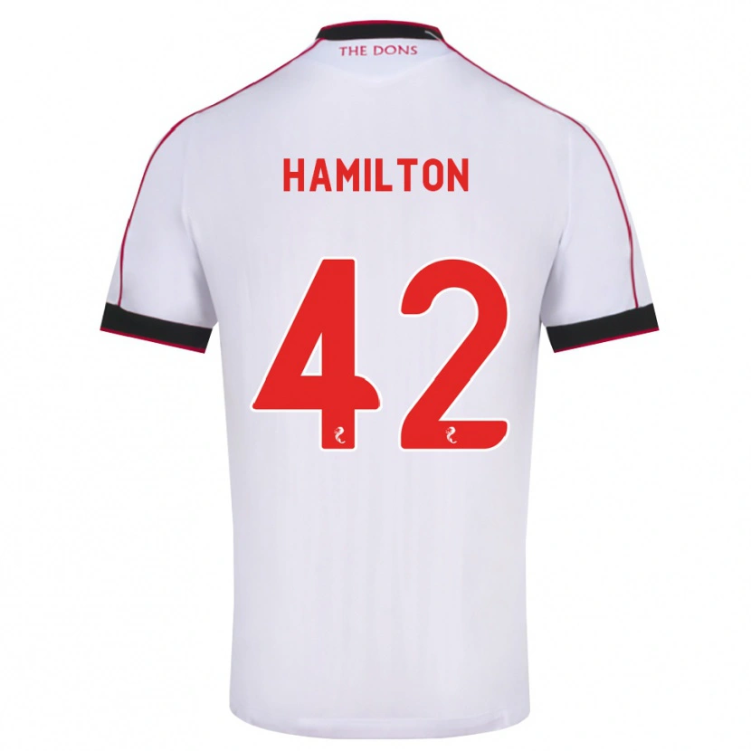 Danxen Dame Brendan Hamilton #42 Svart Rød Hvit Bortetrøye Drakt Trøye 2026/27 Skjorter T-Skjorte
