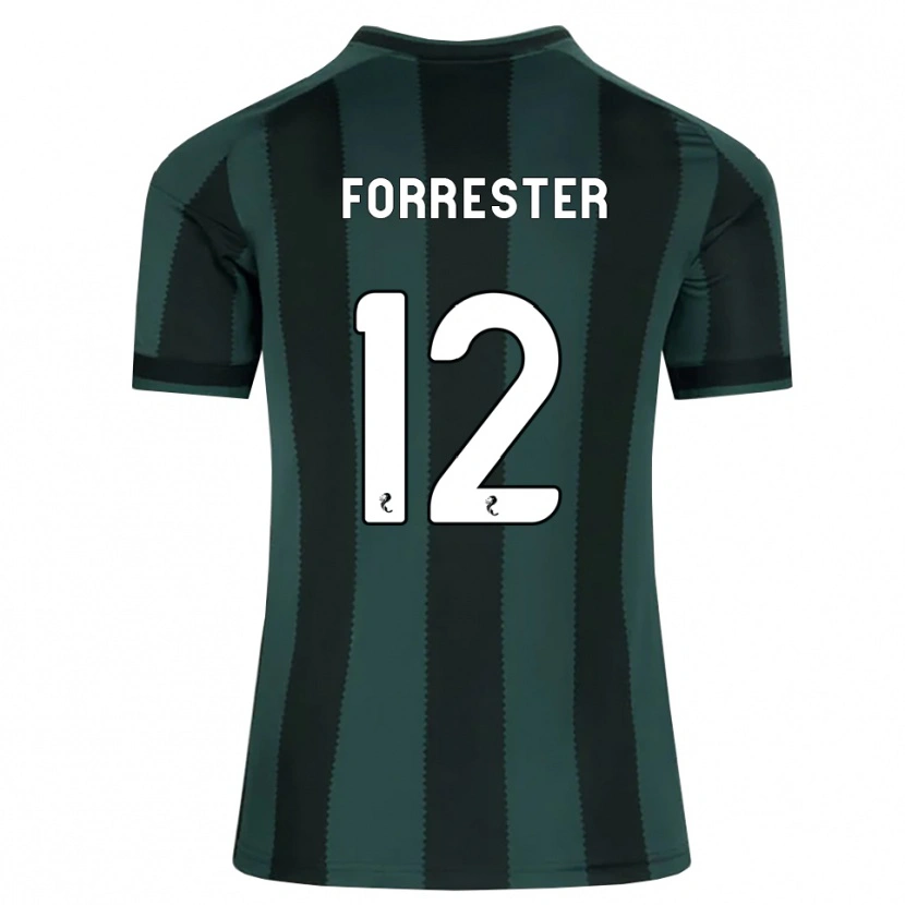 Danxen Dame Shay Forrester #12 Mørk Skifergrå Svart Bortetrøye Drakt Trøye 2026/27 Skjorter T-Skjorte
