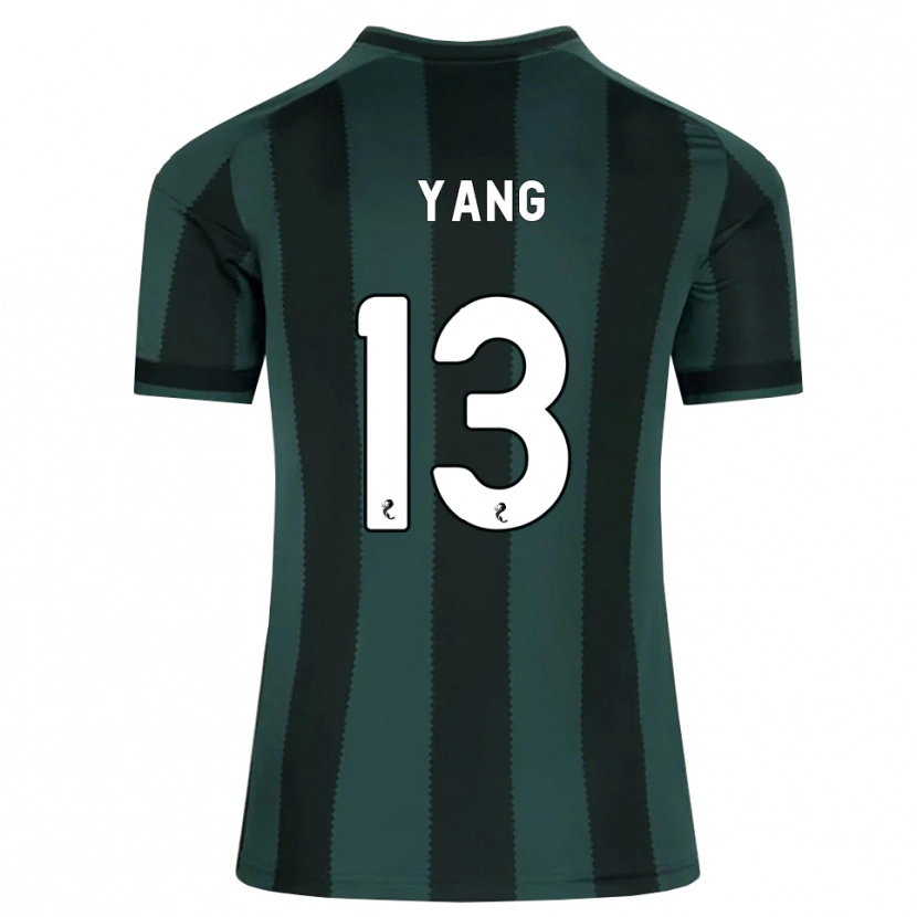 Danxen Dame Hyun-Jun Yang #13 Mørk Skifergrå Svart Bortetrøye Drakt Trøye 2026/27 Skjorter T-Skjorte
