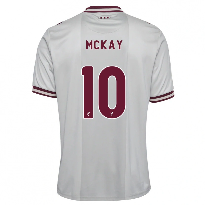 Danxen Dame Barrie Mckay #10 Hvit Burgunder Bortetrøye Drakt Trøye 2026/27 Skjorter T-Skjorte