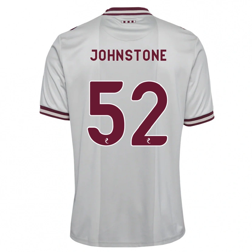 Danxen Dame Rachael Johnstone #52 Hvit Burgunder Bortetrøye Drakt Trøye 2026/27 Skjorter T-Skjorte