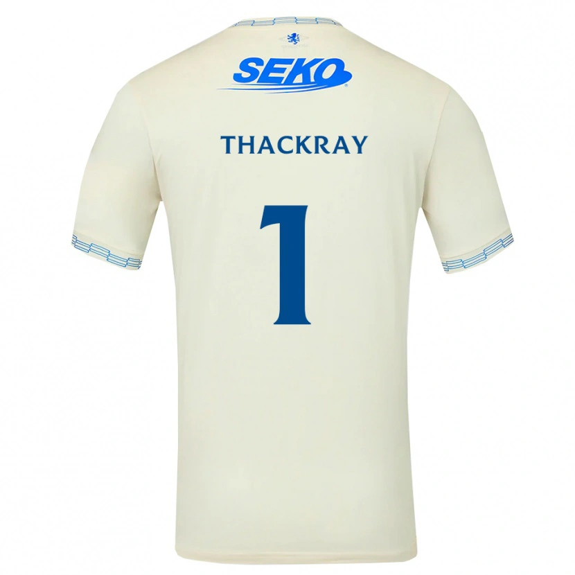 Danxen Dame Greig Thackray #1 Dyp Himmelblå Hvit Bortetrøye Drakt Trøye 2026/27 Skjorter T-Skjorte