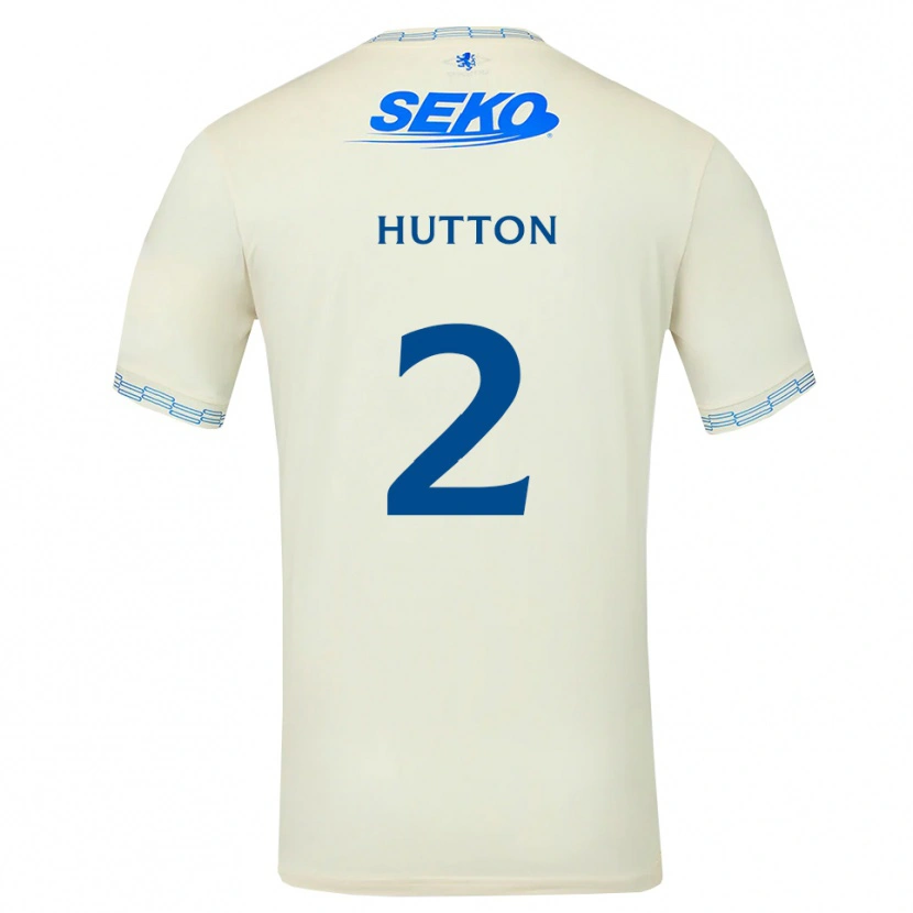 Danxen Dame Ben Hutton #2 Dyp Himmelblå Hvit Bortetrøye Drakt Trøye 2026/27 Skjorter T-Skjorte