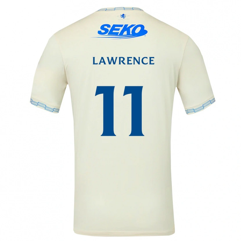 Danxen Dame Tom Lawrence #11 Dyp Himmelblå Hvit Bortetrøye Drakt Trøye 2026/27 Skjorter T-Skjorte