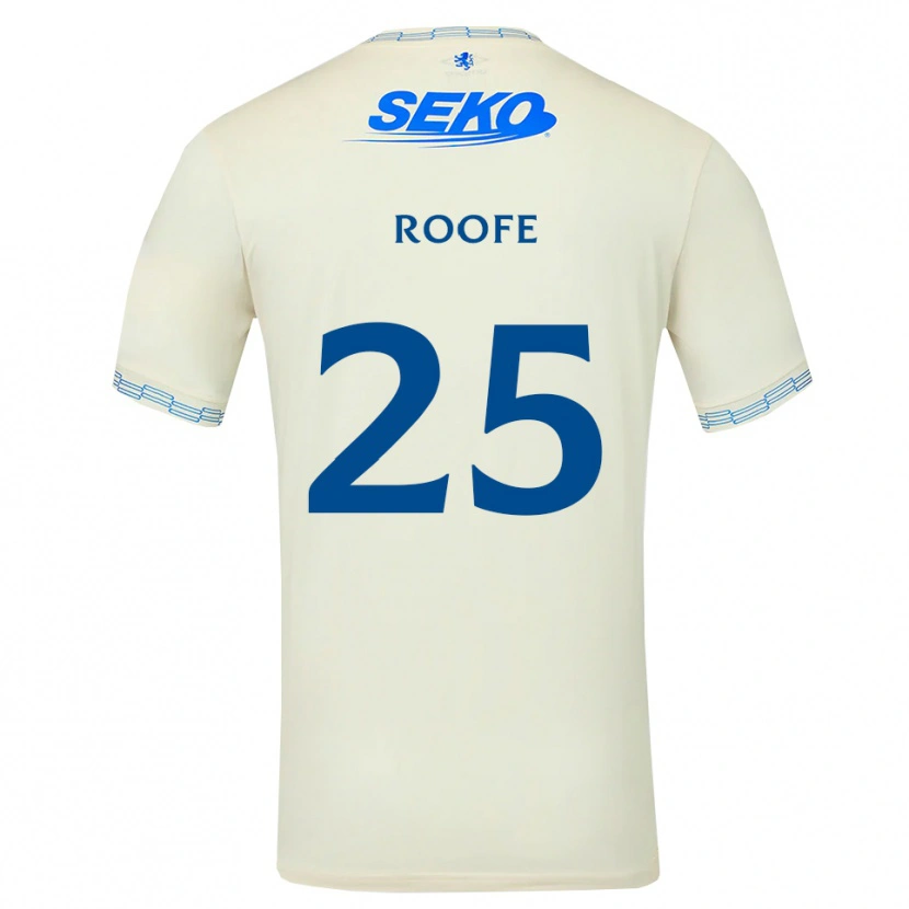 Danxen Dame Kemar Roofe #25 Dyp Himmelblå Hvit Bortetrøye Drakt Trøye 2026/27 Skjorter T-Skjorte