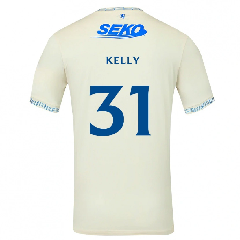 Danxen Dame Liam Kelly #31 Dyp Himmelblå Hvit Bortetrøye Drakt Trøye 2026/27 Skjorter T-Skjorte