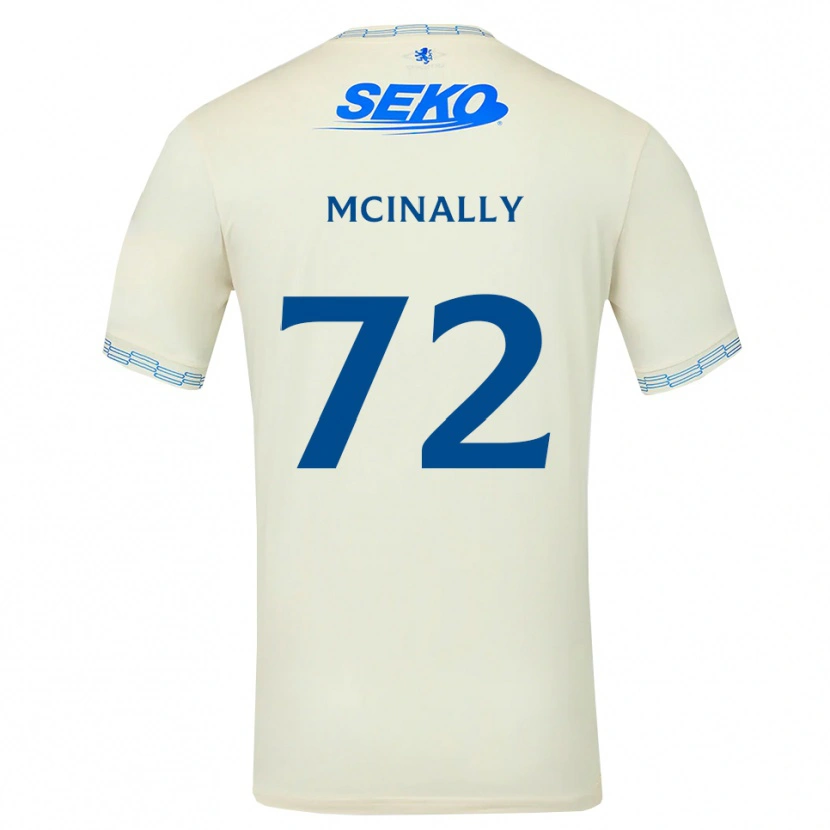 Danxen Dame Darren Mcinally #72 Dyp Himmelblå Hvit Bortetrøye Drakt Trøye 2026/27 Skjorter T-Skjorte