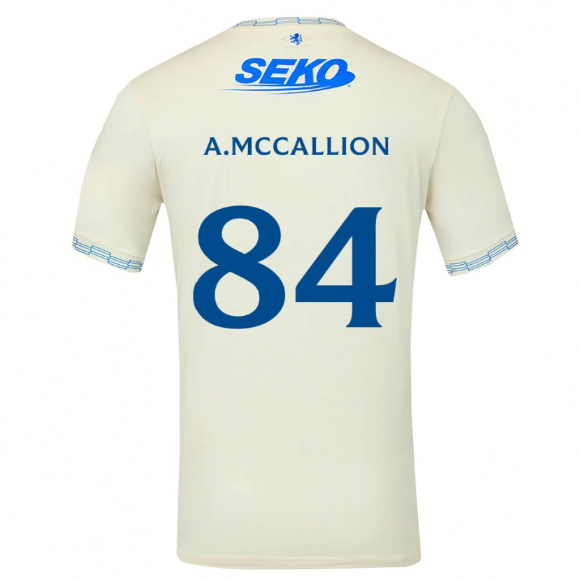 Danxen Dame Aiden Mccallion #84 Dyp Himmelblå Hvit Bortetrøye Drakt Trøye 2026/27 Skjorter T-Skjorte