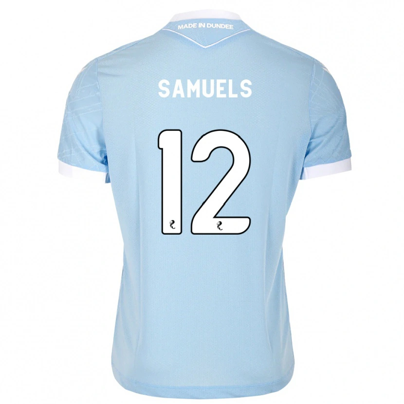 Danxen Dame Imari Samuels #12 Lys Himmelblå Hvit Bortetrøye Drakt Trøye 2026/27 Skjorter T-Skjorte