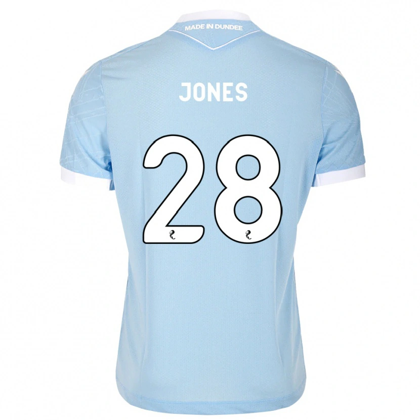 Danxen Dame Callum Jones #28 Lys Himmelblå Hvit Bortetrøye Drakt Trøye 2026/27 Skjorter T-Skjorte