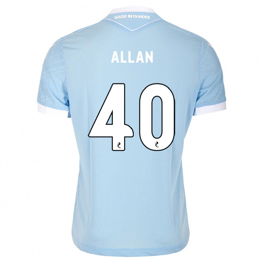 Danxen Dame Finlay Allan #40 Lys Himmelblå Hvit Bortetrøye Drakt Trøye 2026/27 Skjorter T-Skjorte