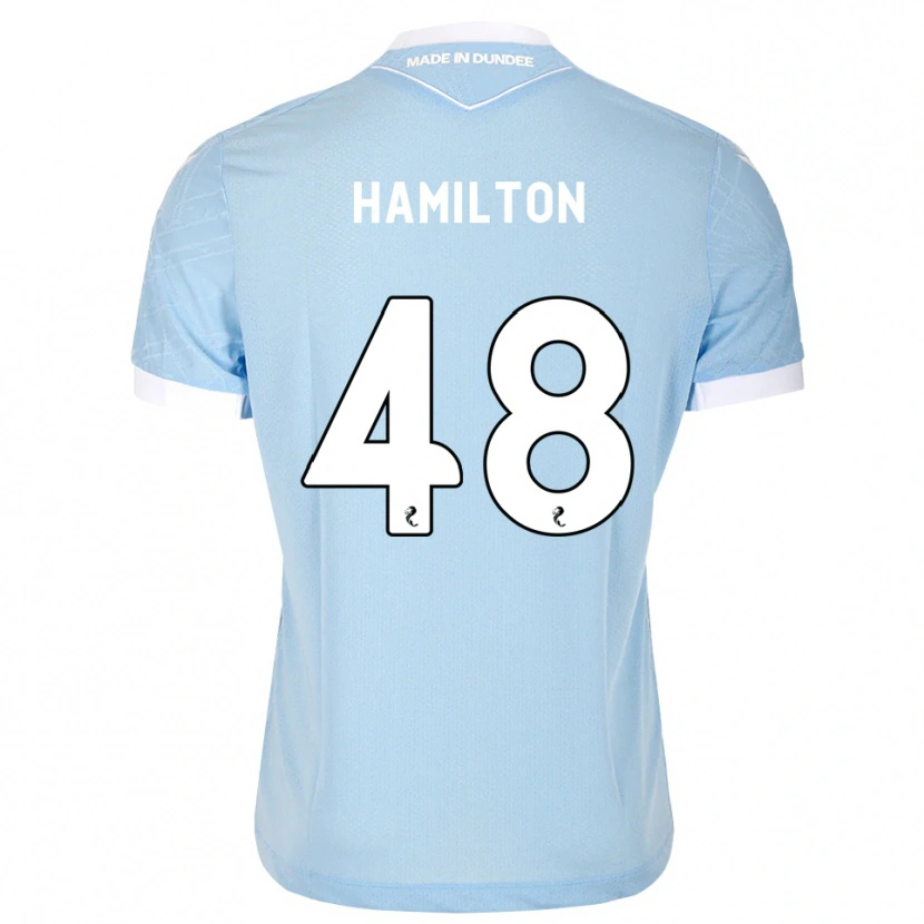 Danxen Dame Ethan Hamilton #48 Lys Himmelblå Hvit Bortetrøye Drakt Trøye 2026/27 Skjorter T-Skjorte