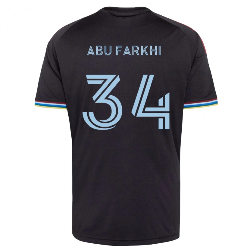 Danxen Dame Sayed Abu Farkhi #34 Svart Himmelblå Hjemmetrøye Drakt Trøye 2026/27 Skjorter T-Skjorte