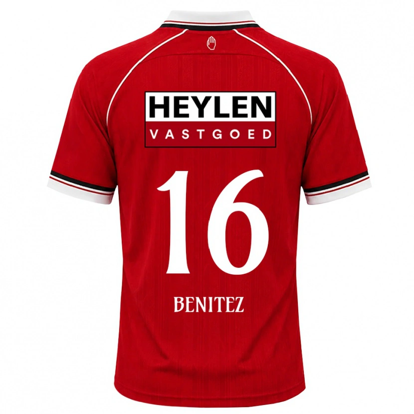 Danxen Barn Mauricio Benítez #16 Rød Hvit Svart Hjemmetrøye Drakt Trøye 2026/27 Skjorter T-Skjorte