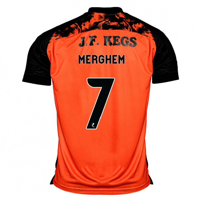 Danxen Barn Mehdi Merghem #7 Oransje Svart Hvit Hjemmetrøye Drakt Trøye 2026/27 Skjorter T-Skjorte