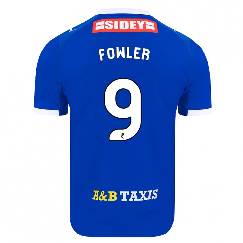 Danxen Barn Josh Fowler #9 Blå Rød Gul Hjemmetrøye Drakt Trøye 2026/27 Skjorter T-Skjorte