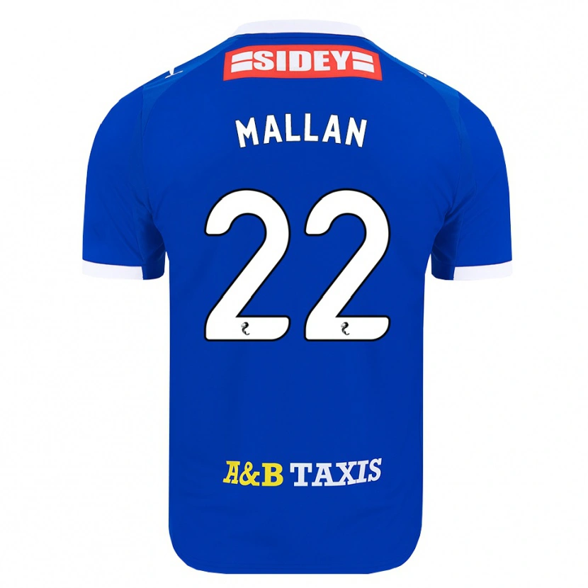 Danxen Barn Stevie Mallan #22 Blå Rød Gul Hjemmetrøye Drakt Trøye 2026/27 Skjorter T-Skjorte