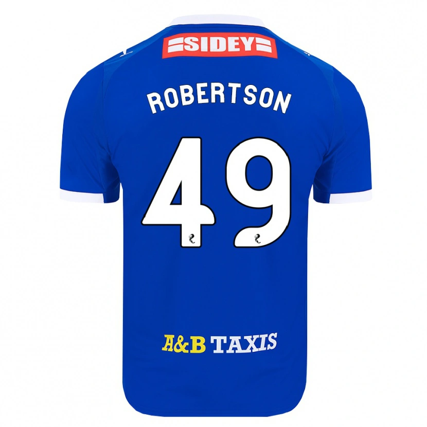 Danxen Barn Jack Robertson #49 Blå Rød Gul Hjemmetrøye Drakt Trøye 2026/27 Skjorter T-Skjorte