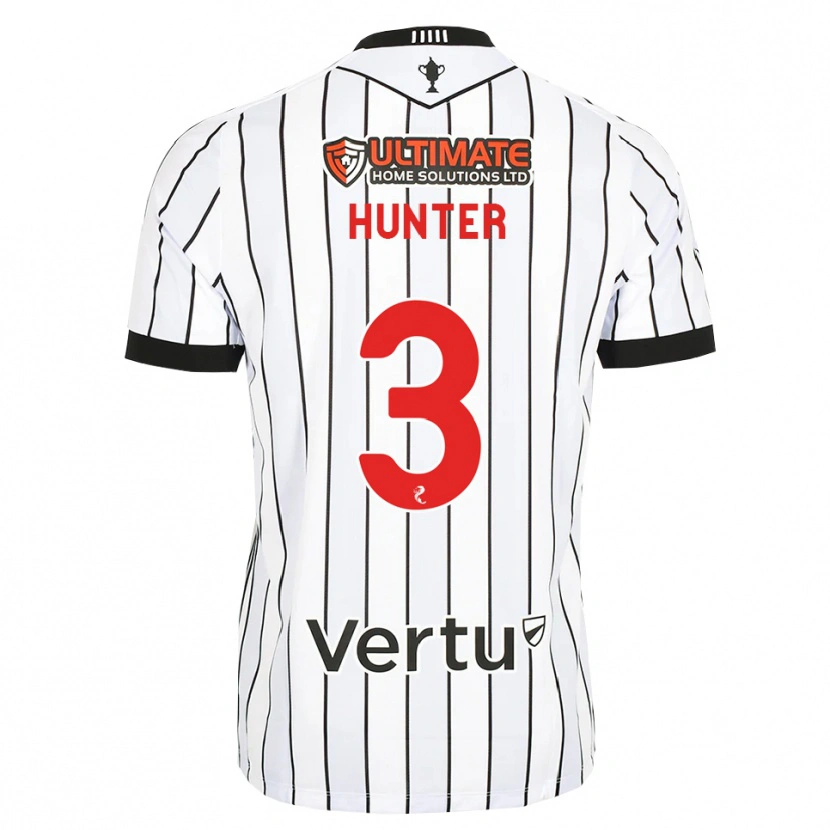 Danxen Barn Lyle Hunter #3 Hvit Svart Rød Hjemmetrøye Drakt Trøye 2026/27 Skjorter T-Skjorte