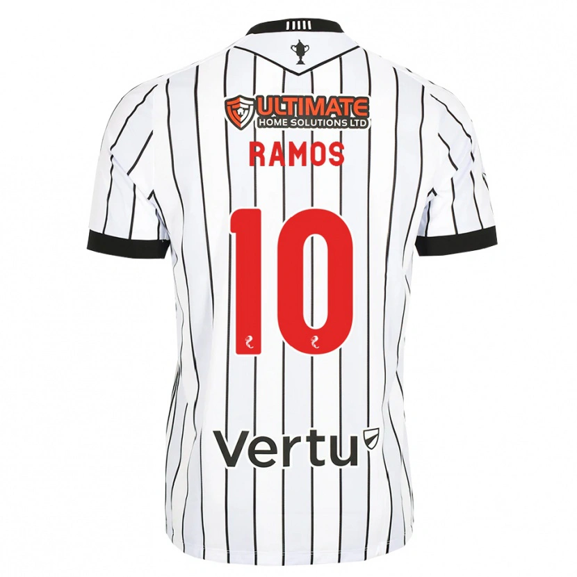 Danxen Barn Samuel Ramos #10 Hvit Svart Rød Hjemmetrøye Drakt Trøye 2026/27 Skjorter T-Skjorte