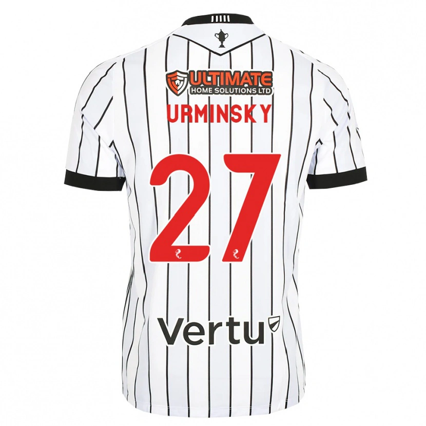 Danxen Barn Peter Urminsky #27 Hvit Svart Rød Hjemmetrøye Drakt Trøye 2026/27 Skjorter T-Skjorte
