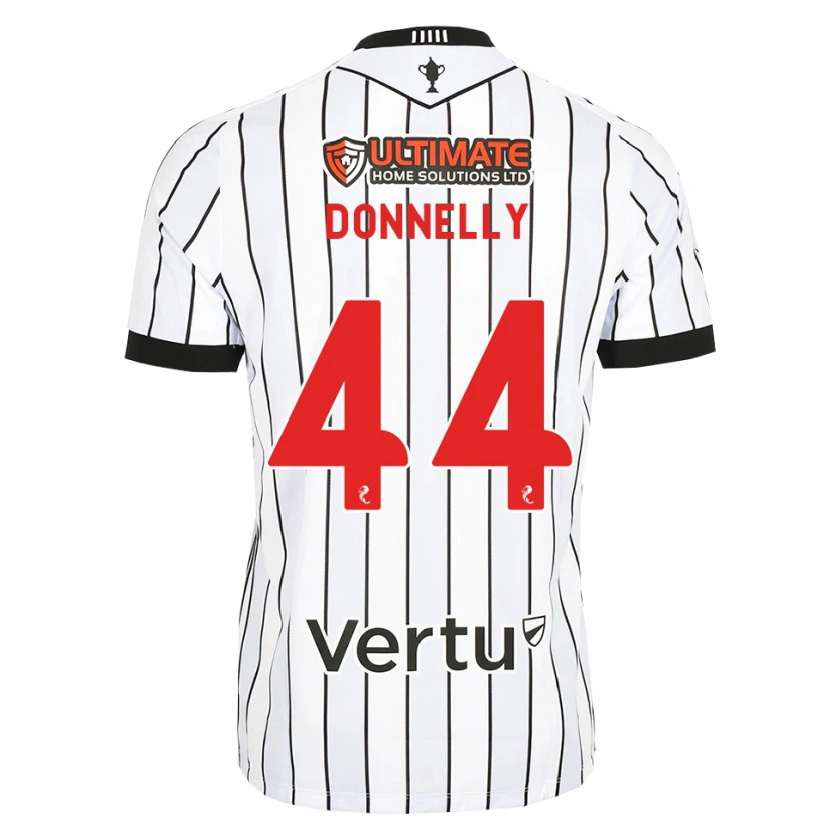 Danxen Barn Liam Donnelly #44 Hvit Svart Rød Hjemmetrøye Drakt Trøye 2026/27 Skjorter T-Skjorte