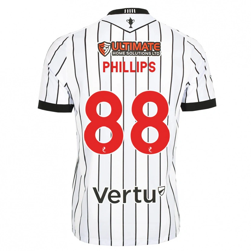 Danxen Barn Killian Phillips #88 Hvit Svart Rød Hjemmetrøye Drakt Trøye 2026/27 Skjorter T-Skjorte