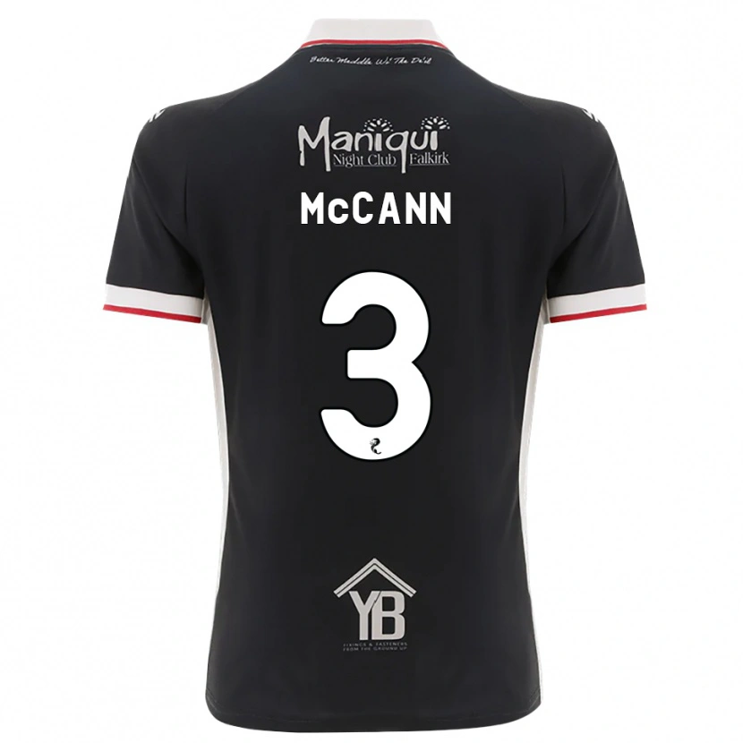 Danxen Barn Leon Mccann #3 Svart Hvit Rød Hjemmetrøye Drakt Trøye 2026/27 Skjorter T-Skjorte