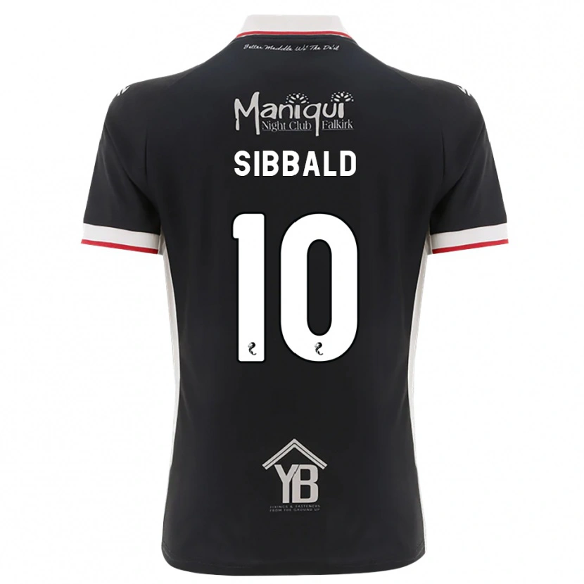 Danxen Barn Craig Sibbald #10 Svart Hvit Rød Hjemmetrøye Drakt Trøye 2026/27 Skjorter T-Skjorte