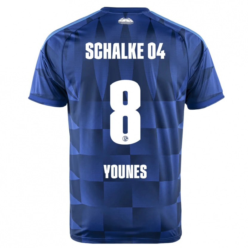 Danxen Barn Amin Younes #8 Mørkeblå Gul Hvit Hjemmetrøye Drakt Trøye 2026/27 Skjorter T-Skjorte